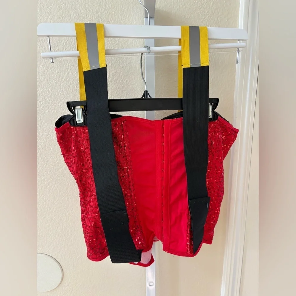 Leg Avenue Firehouse Hottie Costume - Size L - Picture 4 of 9